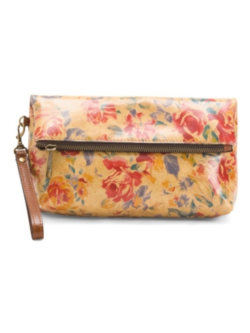 Patricia Nash Valerie Aegean Blooms Wristlet  Pouch
